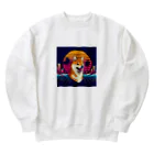 80s_popの80s_pop Dog No.1 (Shiba Inu) Heavyweight Crew Neck Sweatshirt