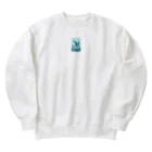 ねこにんじゃショップの海とカモメ Heavyweight Crew Neck Sweatshirt