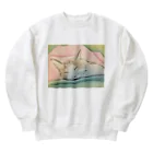 ハンドメイドSaoriのねこ♡寝子 Heavyweight Crew Neck Sweatshirt