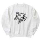 ぽんsの狐 Heavyweight Crew Neck Sweatshirt