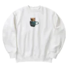 ColoriLのマグから子猫 Heavyweight Crew Neck Sweatshirt