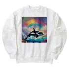 てぃっちゃんのシャチ Heavyweight Crew Neck Sweatshirt