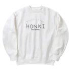 豆苗栽培所のHONKIーASHITAKARAー Heavyweight Crew Neck Sweatshirt