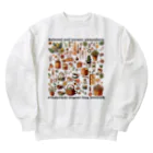 nekosenshiのごちゃごちゃカフェ小物 Heavyweight Crew Neck Sweatshirt