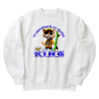 kazu_gのスケボーのない人生なんて!(子猫の野望) Heavyweight Crew Neck Sweatshirt