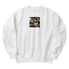 Jindyblogの働いたら負け（充実） Heavyweight Crew Neck Sweatshirt