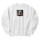 チワワ愛好家ショップのチワワと一緒に楽しむアフタヌーンティータイム！ Heavyweight Crew Neck Sweatshirt