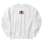 HigeSoriMusumeの焼き肉カルビくん Heavyweight Crew Neck Sweatshirt