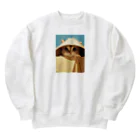 AQUAMETAVERSEの箱からのぞいている子猫　ラフルール　1859 Heavyweight Crew Neck Sweatshirt