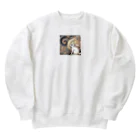 tearai-ugaiのヌーボーウサギ Heavyweight Crew Neck Sweatshirt