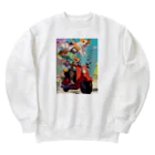 AQUAMETAVERSEのワンちゃん休日を楽しむ　なでしこ1478 Heavyweight Crew Neck Sweatshirt