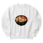 納豆ごはんの韓国料理　맛있다! Heavyweight Crew Neck Sweatshirt