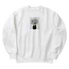 AQUAMETAVERSEの墨絵の様な花束と少女　ラフルール　1859 Heavyweight Crew Neck Sweatshirt