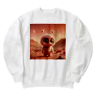 うるちゃんねるの火星で待ってるカセイくん Heavyweight Crew Neck Sweatshirt