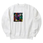 アニマルずのカラフル王国 Heavyweight Crew Neck Sweatshirt