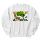 botsu【デフォルメ動物イラスト屋】のNO BAG NO LIFE Heavyweight Crew Neck Sweatshirt