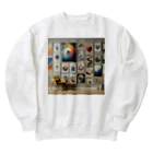 しまじろうプリウス!!の色彩遊戯 Heavyweight Crew Neck Sweatshirt