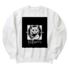 SERIY_SHOPの勇敢な猫戦士 Heavyweight Crew Neck Sweatshirt