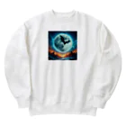 終わらない夢🌈の神秘的な世界🌕 Heavyweight Crew Neck Sweatshirt