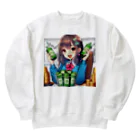 BURABOの魅力的な美少女がNISAで投資 Heavyweight Crew Neck Sweatshirt