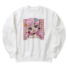 🐻 kumahana 🌷の🌸🍡🍵 Heavyweight Crew Neck Sweatshirt