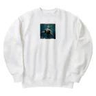 MK76のウミガメ Heavyweight Crew Neck Sweatshirt