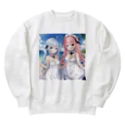 AzurのAzur&Azvl 白ワンピース Heavyweight Crew Neck Sweatshirt