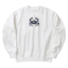 【A-little-stranges_】ちょっと変わった生き物たちの【The Crystal Crab】クリスタルクラブ Heavyweight Crew Neck Sweatshirt