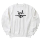 納豆ごはんのオムライスとコンセント君 Heavyweight Crew Neck Sweatshirt