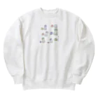 空影のタキビヲナガメルヒト Heavyweight Crew Neck Sweatshirt