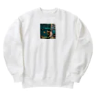 sion1010の泳ぐ猫グッズ Heavyweight Crew Neck Sweatshirt