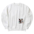 リトルスタイルズ　パパママ&子ども服の飛べる豚はただものじゃない Heavyweight Crew Neck Sweatshirt