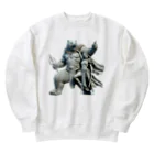 e-lily32のBEARと戦士　B Heavyweight Crew Neck Sweatshirt