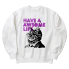 RainbowFam Plusの猫先輩 Heavyweight Crew Neck Sweatshirt