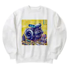 the blue seasonのメカニックの夢遊園地 Heavyweight Crew Neck Sweatshirt