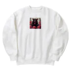 Sunbathingのバラとタスマニアデビル Heavyweight Crew Neck Sweatshirt