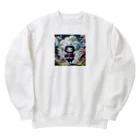 AI妖怪大図鑑の入道雲妖怪　せきらん Heavyweight Crew Neck Sweatshirt