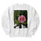 AQUAMETAVERSEの花ブローチ アメジスト2846 Heavyweight Crew Neck Sweatshirt