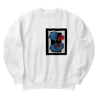 青刺し亀の心藏。其の壱。 Heavyweight Crew Neck Sweatshirt