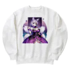 LONGSTONEのパープルフォックス美少女 Heavyweight Crew Neck Sweatshirt