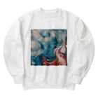 R-mayの鮮やかなマーブル Heavyweight Crew Neck Sweatshirt