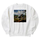 AQUAMETAVERSEの恐竜の生活　なでしこ1478 Heavyweight Crew Neck Sweatshirt