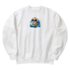 キューピットのふてくされワン Heavyweight Crew Neck Sweatshirt