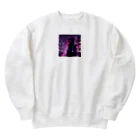 WataAmeProjectのネオン幻想: 運命を背負う者 Heavyweight Crew Neck Sweatshirt