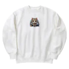 子猫カーニバルの飲酒運転ダメ！ Heavyweight Crew Neck Sweatshirt