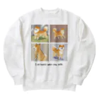 DoodleDenのハナとデイジーとナツとコロ Heavyweight Crew Neck Sweatshirt