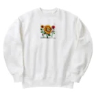 Happy Human のひまわり君 Heavyweight Crew Neck Sweatshirt