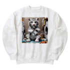 hono想(そう)イタグレ日記の洗濯も大変だな Heavyweight Crew Neck Sweatshirt