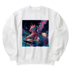 monokurobubuのユニコーンガール Heavyweight Crew Neck Sweatshirt