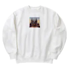 Pixel Art Goodsのケルン大聖堂（pixel art） Heavyweight Crew Neck Sweatshirt